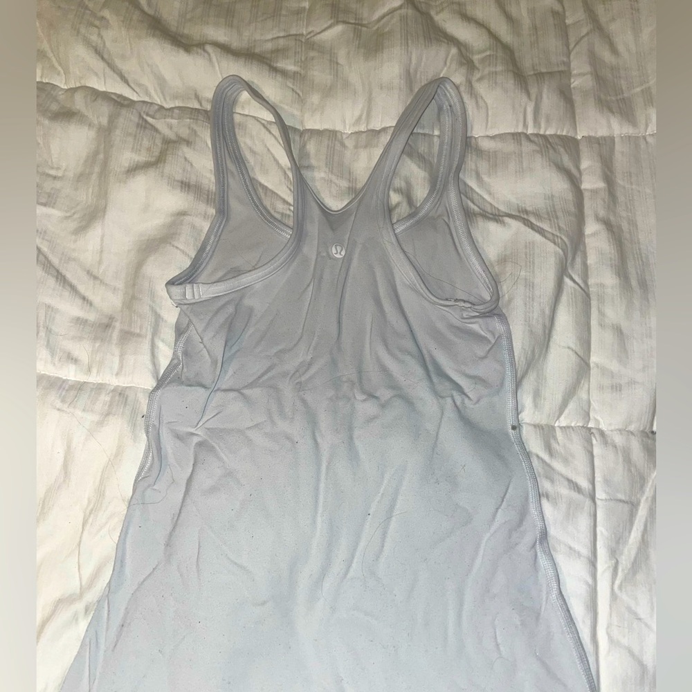 white lululemon athletic tank